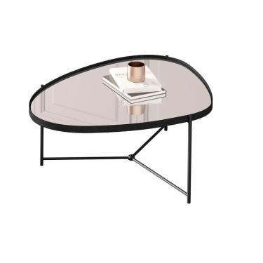 Imagem de Mesa de Centro Organica Alamanda Preto Pe Preto - Moveis JB