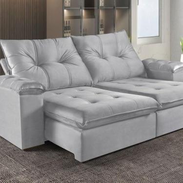 Imagem de Sofá Retrátil e Reclinável 3 Lugares M-194 2,30m Molas Ensacadas Pillo