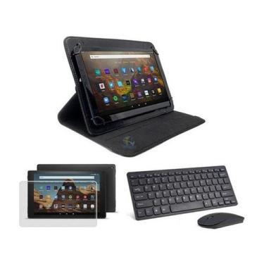 Imagem de Capa Giratória Para Amazon Fire Hd10 2019 +teclado Mouse+ Pv - BDNET