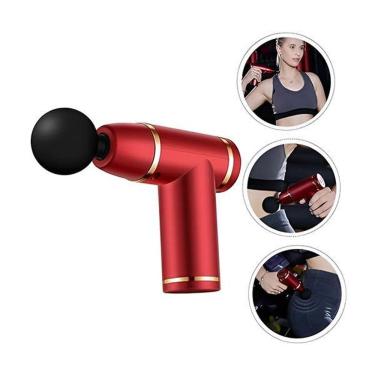Imagem de Massageador Mini Fascial Gun Vermelho 6 Níveis