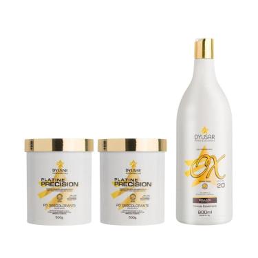 Imagem de Kit 2 Pós Descolorantes White 500G + 01 Ox 20 Volumes 900Ml