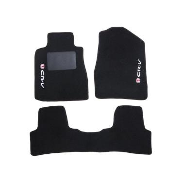 Imagem de Kit Tapete Carpete Honda Cr-V 2006 Até 2011 Preto