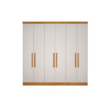 Imagem de Módulo De Quarto Casal Guarda Roupa C- 6 Portas E 4 Gavetas Rizon-linea Cumaru-fendi 25 - Novo Horizonte