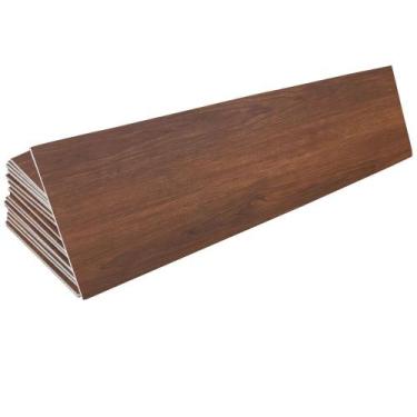 Imagem de Revestimento Tijolinho Rodapé Madeira Jacarandá Adesivo Flexivel para 