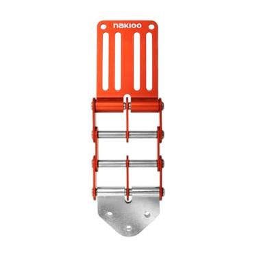 Imagem de Baoblaze Fivela de cinto de ferramenta de liberação rápida, corrente flexível para carpinteiro, eixo de aço inoxidável, multifuncional, leve, 53 mm de largura, Vermelho