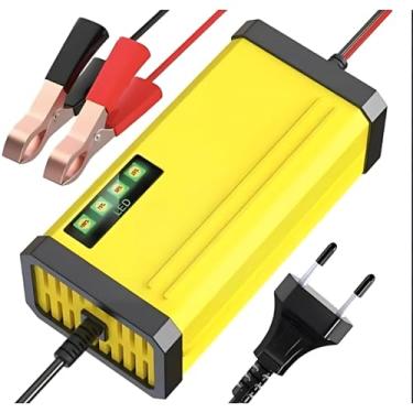 Imagem de Carregador de Bateria Inteligente 12V, 2AH-3AH, com Display LED, para Carros e Motos | Proteção Automática