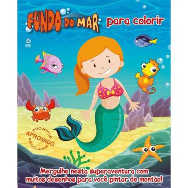 Imagem de Fundo do Mar - Projetos Escolares para Colorir