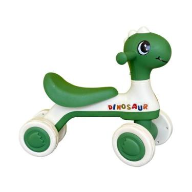 Imagem de Motoca Infantil De Equilíbrio C/ Luz E Som Dino Verde - HK Brinquedos