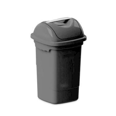Imagem de Lixeira Com Tampa Basculante 30 Litros - Plasvale Preto