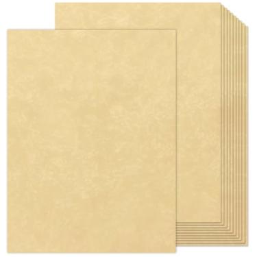 Imagem de 90 peças de papel vintage 21,5 x 28 cm papel pergaminho para escrever cartas, papel decorativo para impressora para convite, carta, currículo, prêmio, diploma, arte, artesanato, certificado antigo