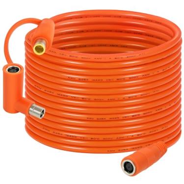 Imagem de Cabo de extensão CC de 8 mm – Cabo solar DC7909 macho para fêmea com adaptador DC8020, fio de cobre estanhado 14AWG, à prova d'água – Funciona com a maioria das estações de energia portáteis e