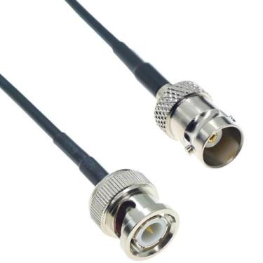 Imagem de BNC Macho Fêmea Plug Jack Conector De Porca Rg174 Cabo Extensão De Âng