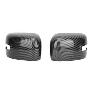 Imagem de Asixxsix Passageiro Direito e Tampa do Espelho do Lado do Lado Esquerdo para o Renegade 2015-2019, Tampa de Tampa Espelho Retrovisor do Estilo de Fibra de Carbono