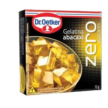 Imagem de Kit c/ 12 Gelatina Abacaxi Zero Dr.oetker 12g - Dr.Oeteker