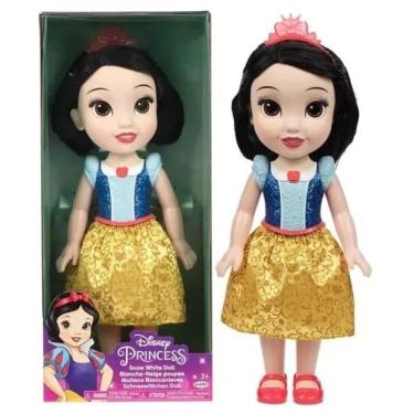 Imagem de Boneca Branca De Neve Toddler 38cm Articulada Princesas Disney - Multikids