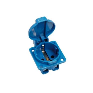 Imagem de Tomada de embutir modelo alemão schuko 16a 250v strahl 153/n