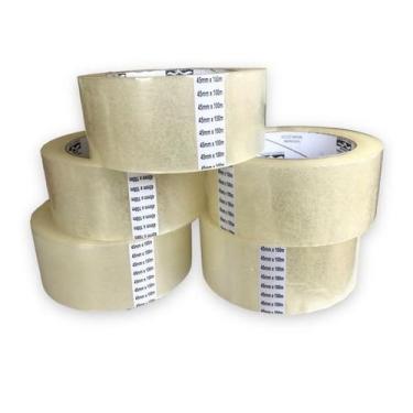 Imagem de Fita Adesiva Transparente 48X50 KORETAPE - Pacote c/5 Rolos
