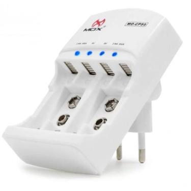 Imagem de Carregador De Pilha Super Rápido Mox CP 50 Função Auto Stop Bivolt - F