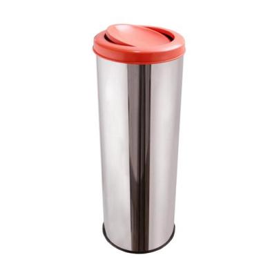 Imagem de Lixeira Aço Inox Para Cozinha Reciclável 30 Litros Tampa - Aldinox, La