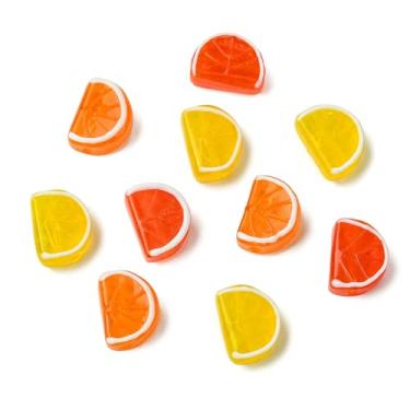 Imagem de UR URLIFEHALL 12 peças, 3 cores, fatias de laranja, contas de vidro feitas à mão, frutas, alimentos, para colar, pulseira, brincos, chaveiros, decoração de bolsa