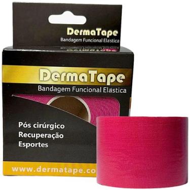 Imagem de Bandagem Elástica Kinesio DermaTape - 5m x 5cm - Rosa