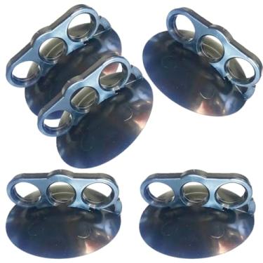 Imagem de Kit com 5 Ventosa Tipo Garra Em Silicone Cristal ou Black de110mm Martelinho De Ouro Alta Sucção Funilaria Tela Azuleijo (Preto)