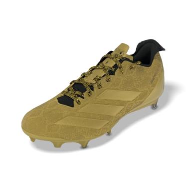 Imagem de adidas Disney Adizero Electric Tênis de futebol americano masculino, Jafar/dourado metálico/dourado metálico/preto, 42