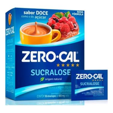 Imagem de Adoçantes Sachês Em Pó Zero-cal Sucralose C/50 600mg Cada