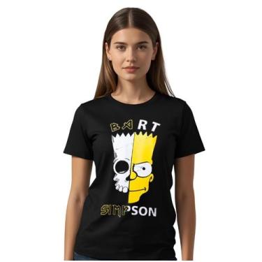 Imagem de Camiseta Bart Simpson Adulto - Glev.Conceito, GG, Preto