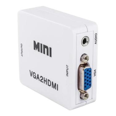 Imagem de Mini Adaptador Conversor Vga Para Hdmi - Mini Conversor