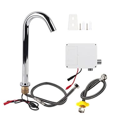 Imagem de Fafeicy Torneira de água do Sensor Automático G1/2in Thread Tap Com Caixa de Controle para Hotel de Cozinha de (Bateria movida a ponta)