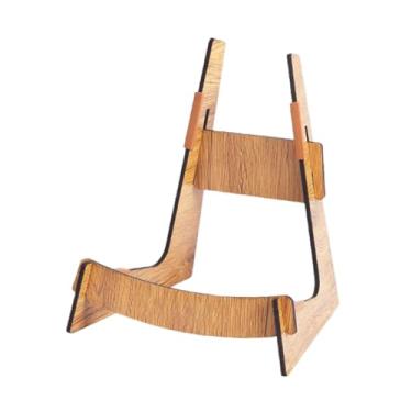 Imagem de Colaxi Suporte de madeira para violão, suporte para instrumentos musicais, para violino, para baixo acústico e elétrico, Madeira Natural