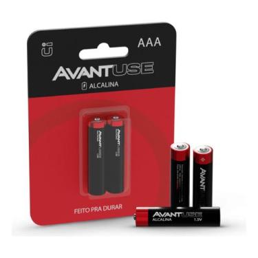Imagem de Kit 2 Pilhas Alcalina Palito AAA 1.5v Cod: 408040013 Avant Use