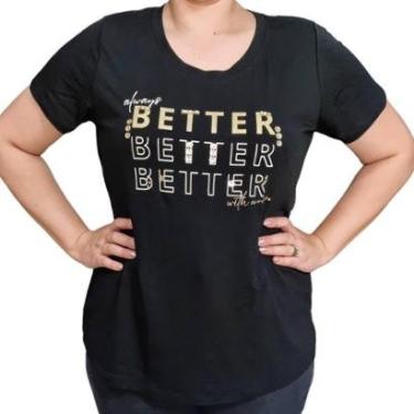 Imagem de Blusa Feminina Arruaça MC Bordada Silk Plus Size-Feminino