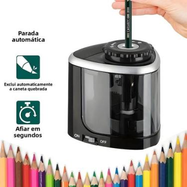 Imagem de Apontador De Lápis Elétrico Operado Por Bateria Para Estudantes, Plane