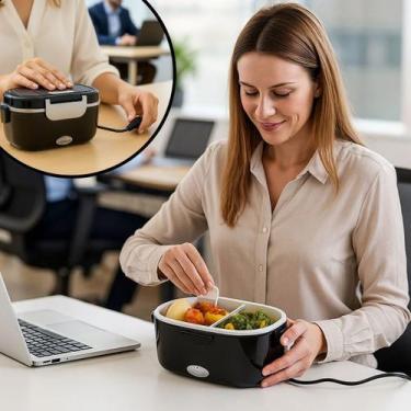 Imagem de Marmita Elétrica Lancheira Térmica Bivolt Trabalho Preta - STARTOOLS