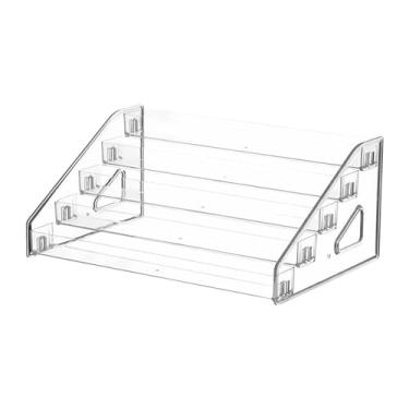 Imagem de MotiveTech Organizador de perfumes, suporte para cosméticos, organizador resistente e transparente para esmaltes, óculos de sol, paleta de sombras e óleos, 5 Níveis