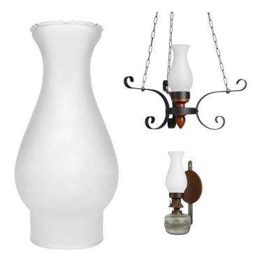 Imagem de 2X Cúpula De Vidro Manga Fosca - Modelo Lampião 6,5 Cm Luxo