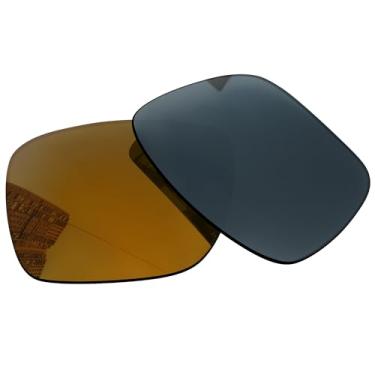Imagem de Acefrog Lentes de reposição polarizadas de 1,5 mm para óculos de sol Oakley Fuel Cell OO9096 60 mm, material atualizado, resistente a impactos - Bronze dourado polarizado espelhado - 1,5 mm