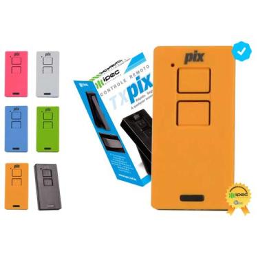 Imagem de Controle Portão Alarme Cerca Tx Pix 2 botões 433,92mhz Garen Ppa Rcg S