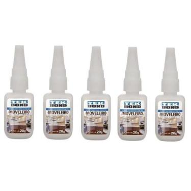 Imagem de 05 Un Cola Adesivo Instantânea Tek Bond Moveleira 793 20Gr