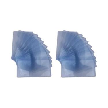 Imagem de Lupa Transparente De Tamanho Pocket Com Ampliação De 8x Lente Fresnel 