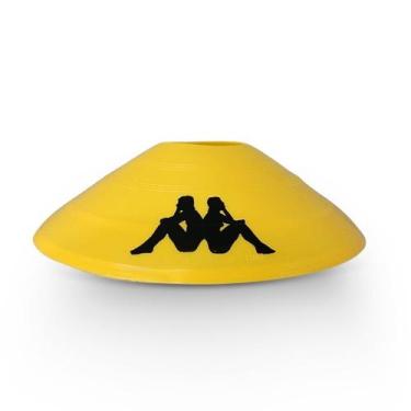 Imagem de Cone Tartaruga Treino De Agilidade Pvc Kappa, AMARELO