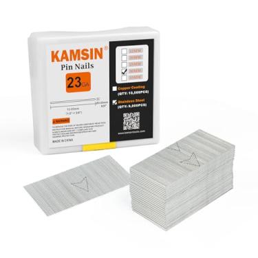 Imagem de KAMSIN Pregos de pino de aço inoxidável calibre 23 P630SS (30 mm) pinos sem cabeça para pregadores, ideais para madeira, armários, decoração de interiores (9.000 peças)