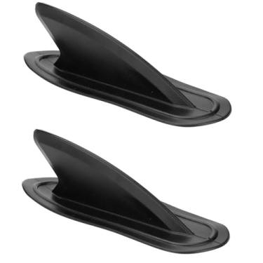 Imagem de Chiffonade Barbatanas de rastreamento de prancha de surf, PVC, caiaque, quilha, bacia hidrográfica, para a maioria das pranchas de surf, canoa, barco, paddle, estabilidade aprimorada, preta, 21 x 6 cm