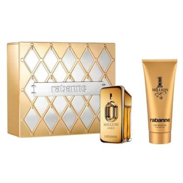 Imagem de Kit Perfume Masculino Million Gold de Rabanne EDP 50ml + Shower Gel 10