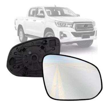 Imagem de Lente Espelho Retrovisor Hilux 2016 Com Base Lado Direito