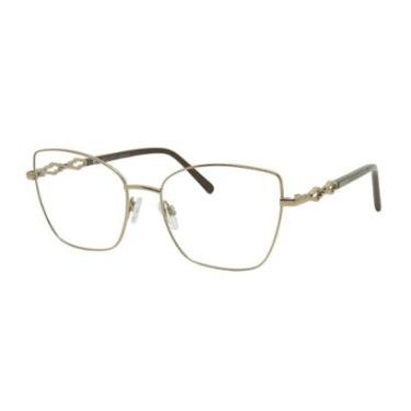 Imagem de Armação De Óculos Bulget Bg2181 01a Dourado Brilho-Feminino