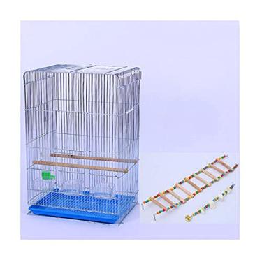 Imagem de YAYA2021-SHOP Processo de revestimento de gaiola de pássaro gaiola de pássaro grande pele de tigre peônia calopsita gaiola de pássaro gaiola de reprodução ornamental para animais de estimação voadores