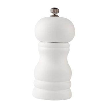Imagem de SiaBiced Ferramenta para moer pimenta, moedor de pimenta, ferramenta para moer sal, moinho de sal manual para cafés, acampamentos e viagens, Branco